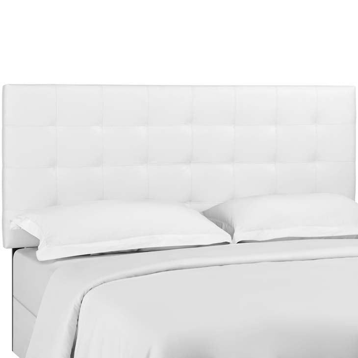 Argyle Tufted King and California King Upholstered Faux Leather Headboard - living-essentials